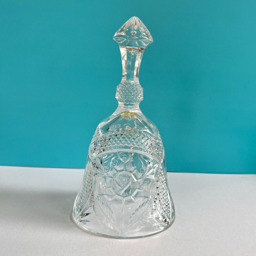 REDUCED! Vintage Crystal Dinner Bell Presumed Anna Hutte Bleikristall Germany